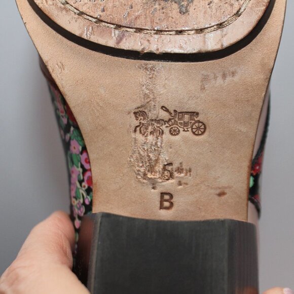 Coach Patchwork Bandit Leather Ankle Boot - Picture 12 of 16